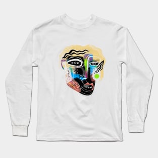 ABSTRACT FACE Long Sleeve T-Shirt